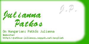 julianna patkos business card